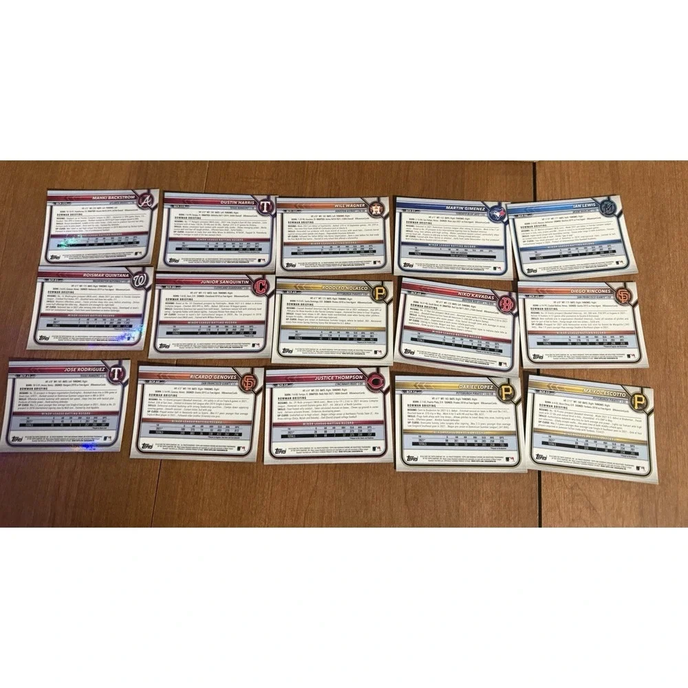 Topps‎ 2022 MLB baseball cards BCP Random lot of 50, no dupes
